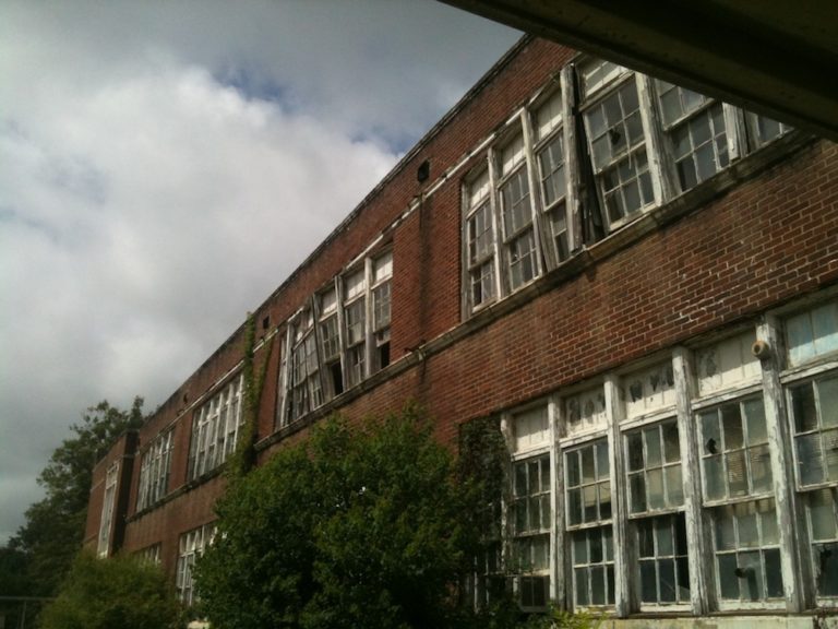 Historic Bastrop High School in Bastrop, LA Windows